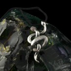 Срібний жіночий кулон "Snakes"