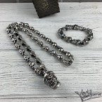 Серебряный мужской кулон и цепь Rider 1238270717