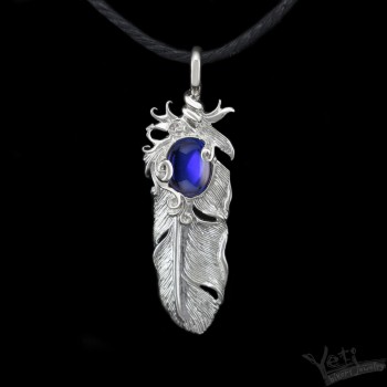 Женский серебряный кулон перо "Angel Feather"