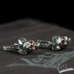 Серебряные серьги "Mickey" 
