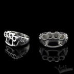 Срібний перстень кастет "Knuckle"