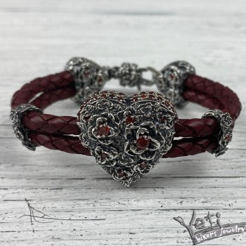 Срібний браслет "Queen of Roses"