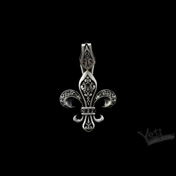 Кулон "Fleur de Lis" из серебра женский