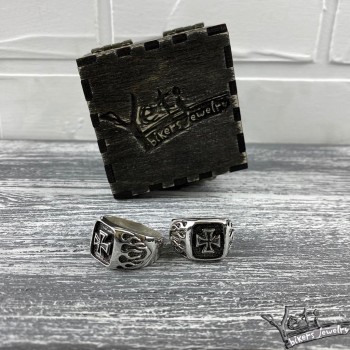 Срібний чоловічий перстень "Iron Cross"