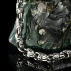 Массивная серебряная цепь Fleur De Lis & Skull 1108728210