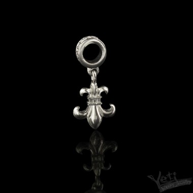 Серебряная бусина для браслетов шармы "Fleur de Lis"