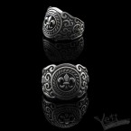 Срібний перстень флер де лис Fleur de Lis