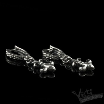 Серебряные серьги флер де лис  "Fleur de Lis" 
