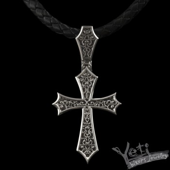 Готический крест из серебра "Vesper"