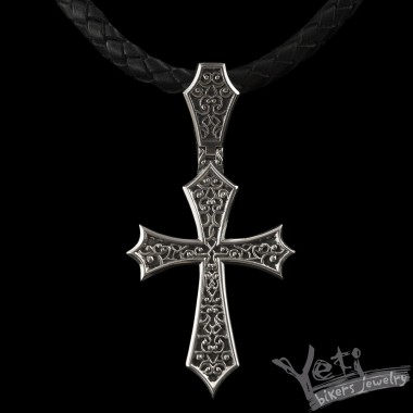 Готический крест из серебра "Vesper"