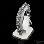 Срібний жіночий браслет зі змією "Cobra" 