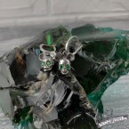 Серебряные серьги с черепом "Mickey" 2