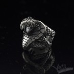 Срібний перстень змія "Cobra" 